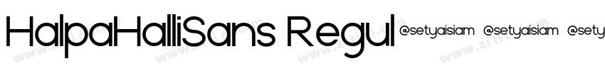 HalpaHalliSans Regul字体转换
